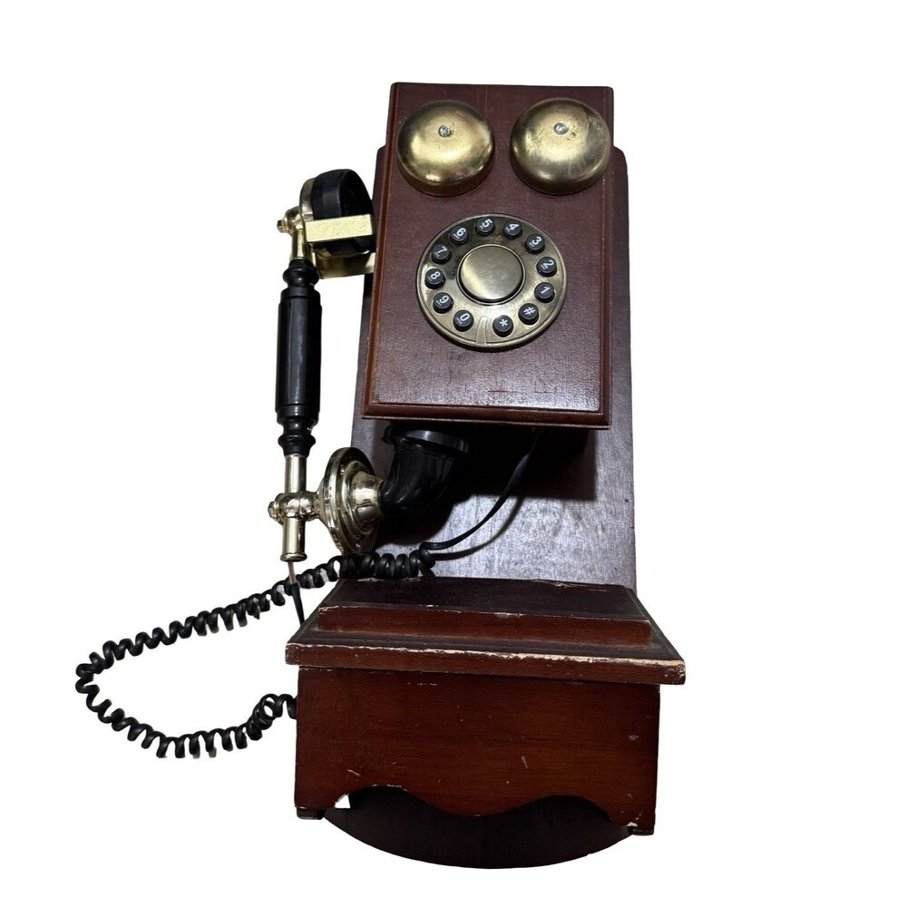 Unbranded Country Style Retro Style Wood Wall Mount Phone Vintage